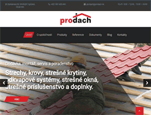 Tablet Screenshot of prodach.sk